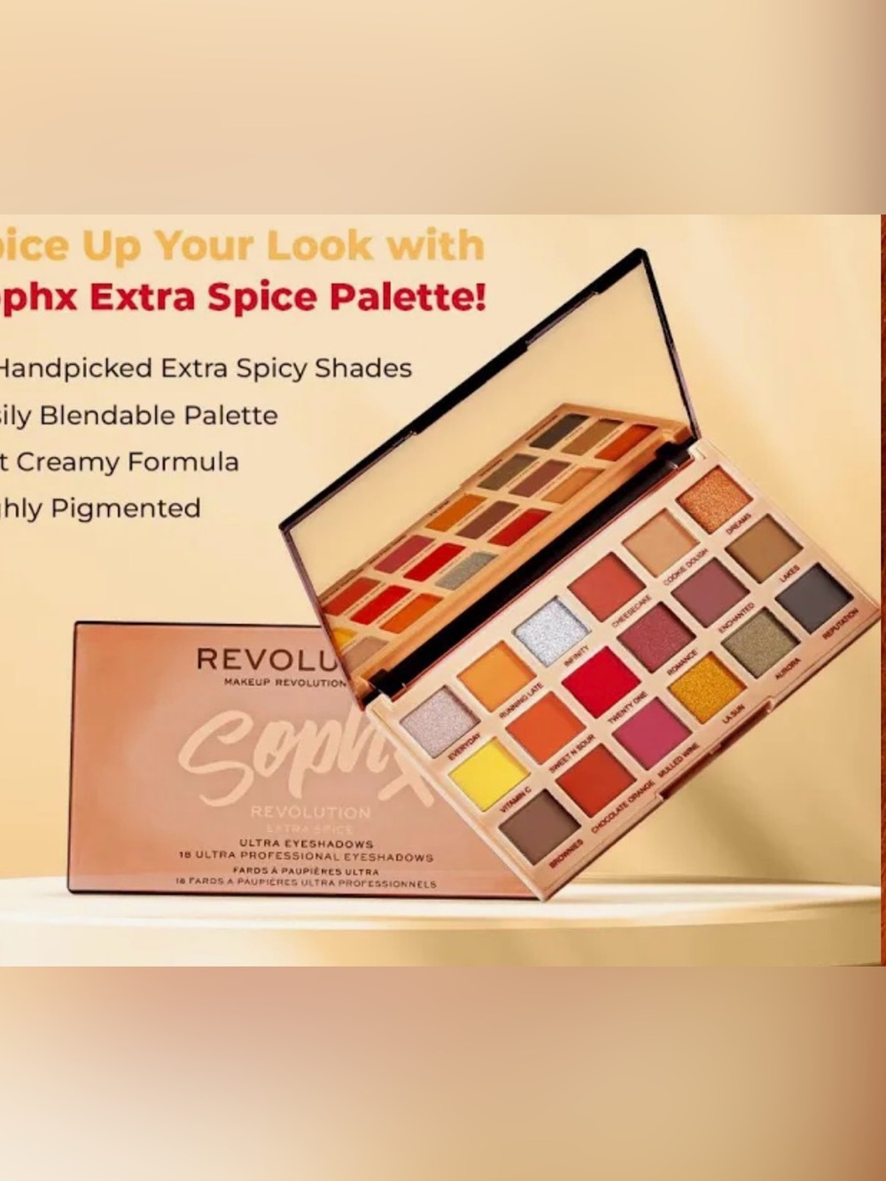 Revolution Soph X Extra Spice Eyeshadow Palette